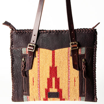 American Darling Tote Saddle Blanket Genuine Leather Western Women Bag Handbag Purse | Travel Bags College Casual